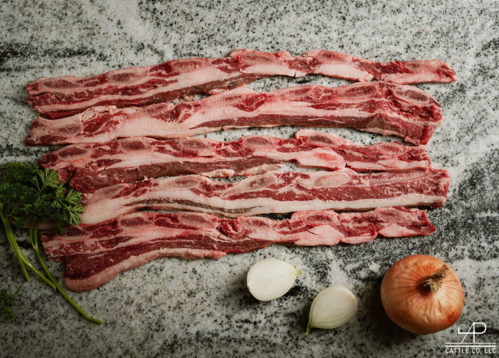 Thin Sliced Flanken Cut Short Ribs